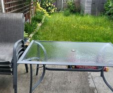 Garden chairs and table