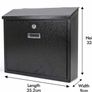 Lockable Letter Box | Post Box | Mail Box with Cover Outdoor Wall Mounted Mail Box Image 2