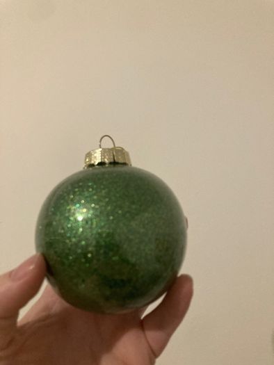 Personalised glitter bauble