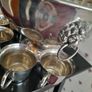 Silver plated punch bowl and cups Image 3