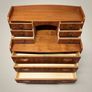 Elegant Danish Mid-Century Teak Secretary Desk, 1970s Image 6