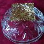 Killarney Crystal Cut Crystal Glass With Number 21 Lidded Jewelry Dish / Bowl With 22 Carat Gold Cover Handle and Footed Base Finishing Made In Ireland Image 8