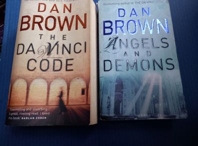 The Da Vinci Code & Angels And Demons Book Bundle Dan Brown Religious Thriller