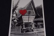 Sumatra Postcard - Typical Batak Hut in Brastagi - 1920s