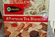 Jacobs Afternoon Tea biscuit tin Retro