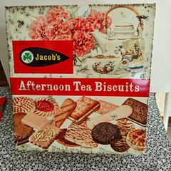 Jacobs Afternoon Tea biscuit tin Retro