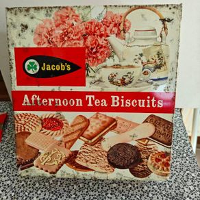 Jacobs Afternoon Tea biscuit tin Retro
