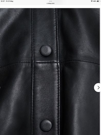 Zara capsule collection , real leather , new, size S