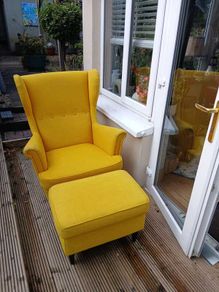 Chair and footstool