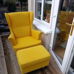 Chair and footstool