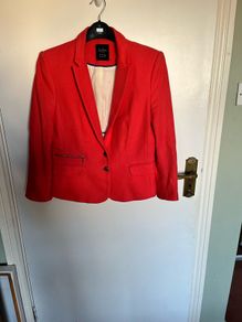 Zara Coral blazer - size large (size 10)