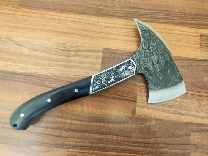 Unique Outdoor Axe Camp Celtic Engraved By Di'Casteel