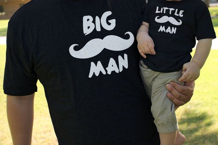 Matching Daddy T-Shirts and Infant Tees - Big & Little Man