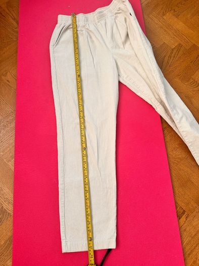 Uniglo cream corduroy trousers