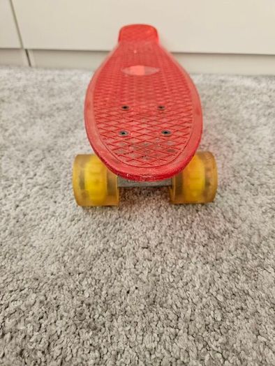 Skateboard with light up wheels