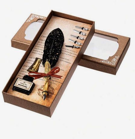 Spellbinding Quill Set - Vintage Style Calligraphy Set- nice gift