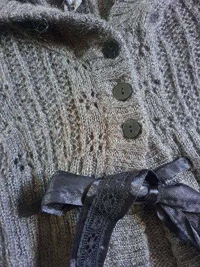 Hm Mohair Lace belt Cardigan 8-9