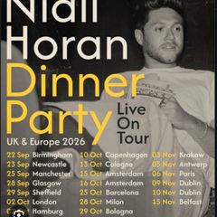 2 Niall Horan standing tickets 10th November -3 arena - 65 euro each