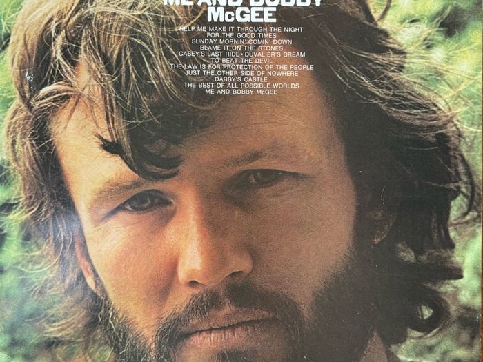 Kris Kristofferson - Me and Bobby McGee. UK 1971 first pressing. Great condition. Bargain!