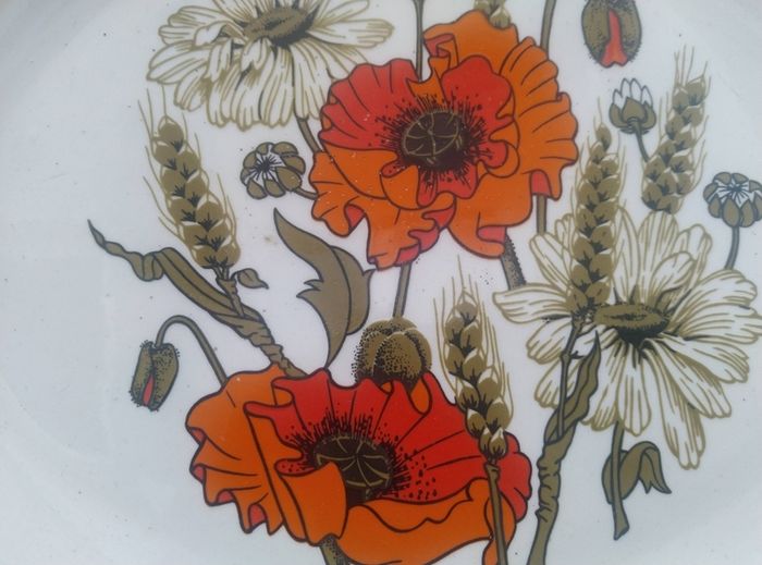 vintage platters, platter, retro platter, Arklow, Poole, JG Meakin