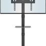 NEW SALE | Mobile TV Stand on Wheels for 23-60 inch Plasma/LCD/LED TVs, Portable TV Stand with Laptop Shelf, Height Adjustable Wheeled Rolling TV Cart Image 3
