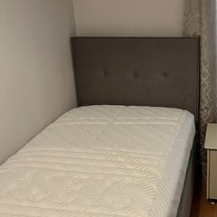 Casey's single bed, mattress & headboard