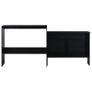 Bar Table with 2 Table Tops Black 130x40x120 cm Image 4