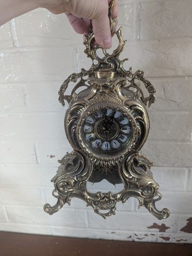 Vintage brass clock