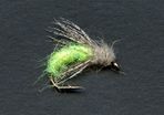 Green Caddis Wet Fly - Size 6 - Pack of 10 - Free Postage