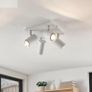 White GU10 Ceiling Light Four Bulb Image 2