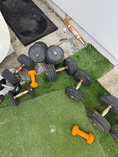 weights and gym equipment