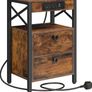 2 Wooden Bedside Table with Charging Station Image 10