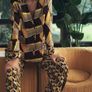 Zara Yellow and Brown Geometric Print Shirt and Trousers Co Ord Image 3