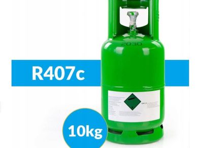 R407c - 10 kg - Refillable Cylinders - Sealed ! 100% Pure