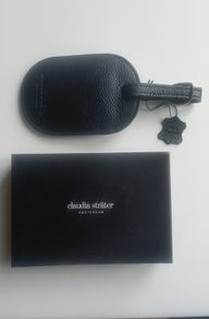 Claudia Strater leather luggage tag