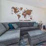 DFS Orka Corner Sofa with Matching Large Storage Footstool  Excellent Condition Image 2