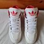 2011 adidas hardcourt hi tops Size 6 eu 40 white/red leather in excellent condition Image 3