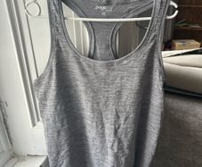 Grey Sports Tank Top XXL