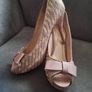 Shoes/Lunar Occasion Pink/Beige Bow Shoes  and Bag Size 5 UK  ..  Price Drop Image 3