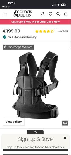 BabyBjorn Carrier One Black
