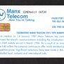 1997 Isle of Man UK2/ 21 units Celebrating Manx Telecom LTD's 10th Anniversary (Siemens - S30 (Module 34)) Phone Card Image 2