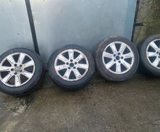 5x112 allloys 16inch.    3 brand new tyres one will need changed