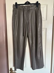 Robell leather look trousers