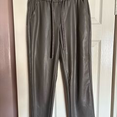 Robell leather look trousers