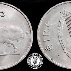 Ireland - 1971 - 5 Pence - Bull - AU - KM.22 - [2397]