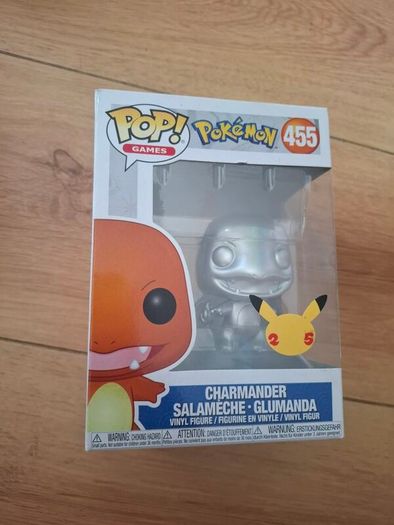 Funko Pop! PokEmon Charmander Silver Metallic 455