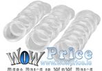 100Pcs 21mm Round Clear Plastic Coin Holder Capsules