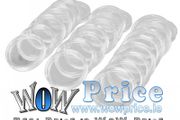 100Pcs 21mm Round Clear Plastic Coin Holder Capsules