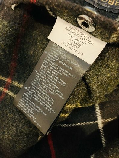 Barbour Ogston Wax Jacket Navy