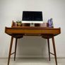 Mid Century Danish Teak Desk & Chair Image 9